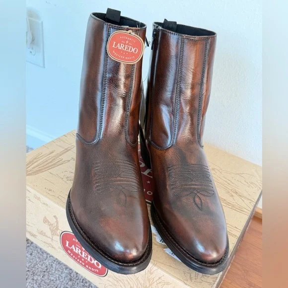 Laredo Fletcher Western Boots Pointed Toe Sz 11.5 Men Rodeo Cowboy Country Howdy - Picture 12 of 16